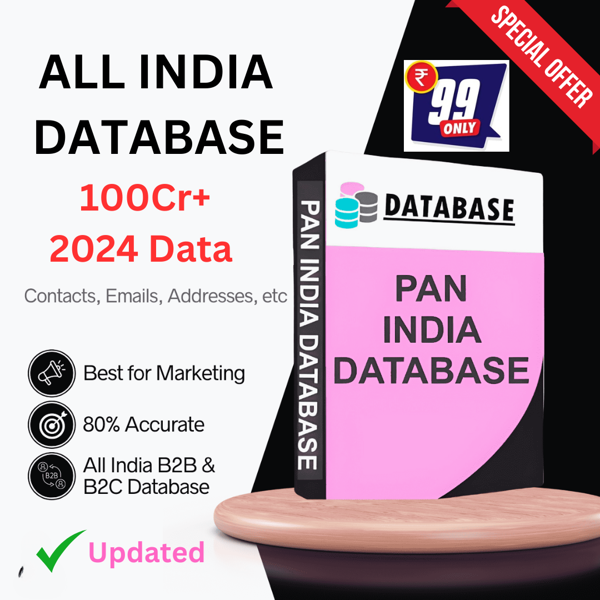 All India Latest Database (PAN INDIA DATABASE) Sale is Now Live Grab it.
