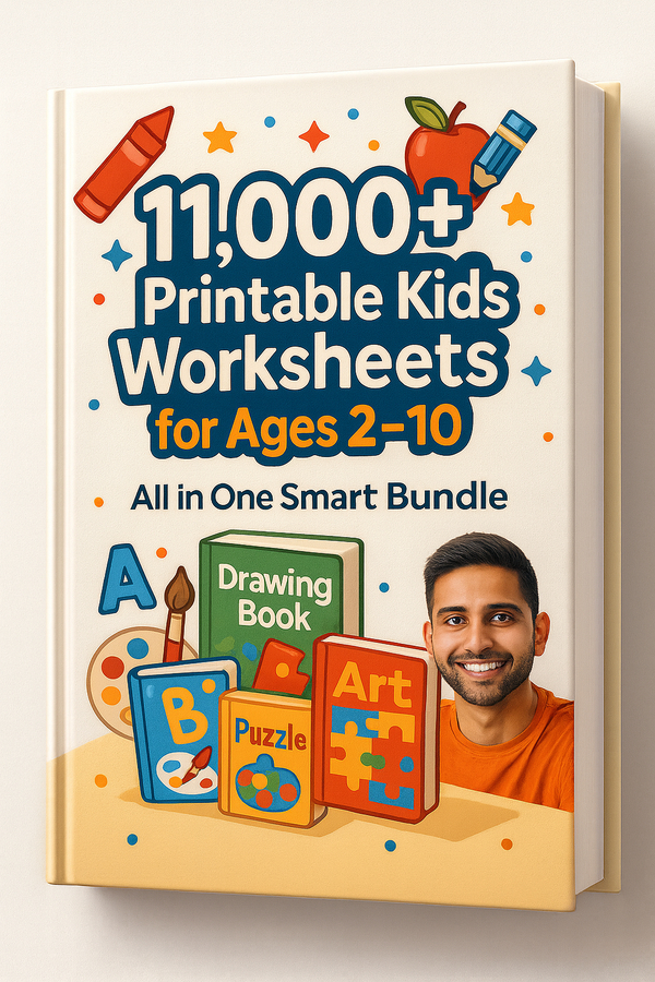11,000+ Kids Worksheets Bundle - Instant Download