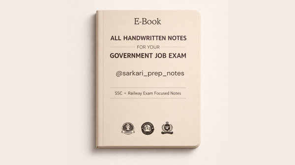 ️ Complete Handwritten Notes for Your Dream Govt Job Exams (2026)